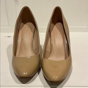 Kelly & Katie Beige Patent Heels